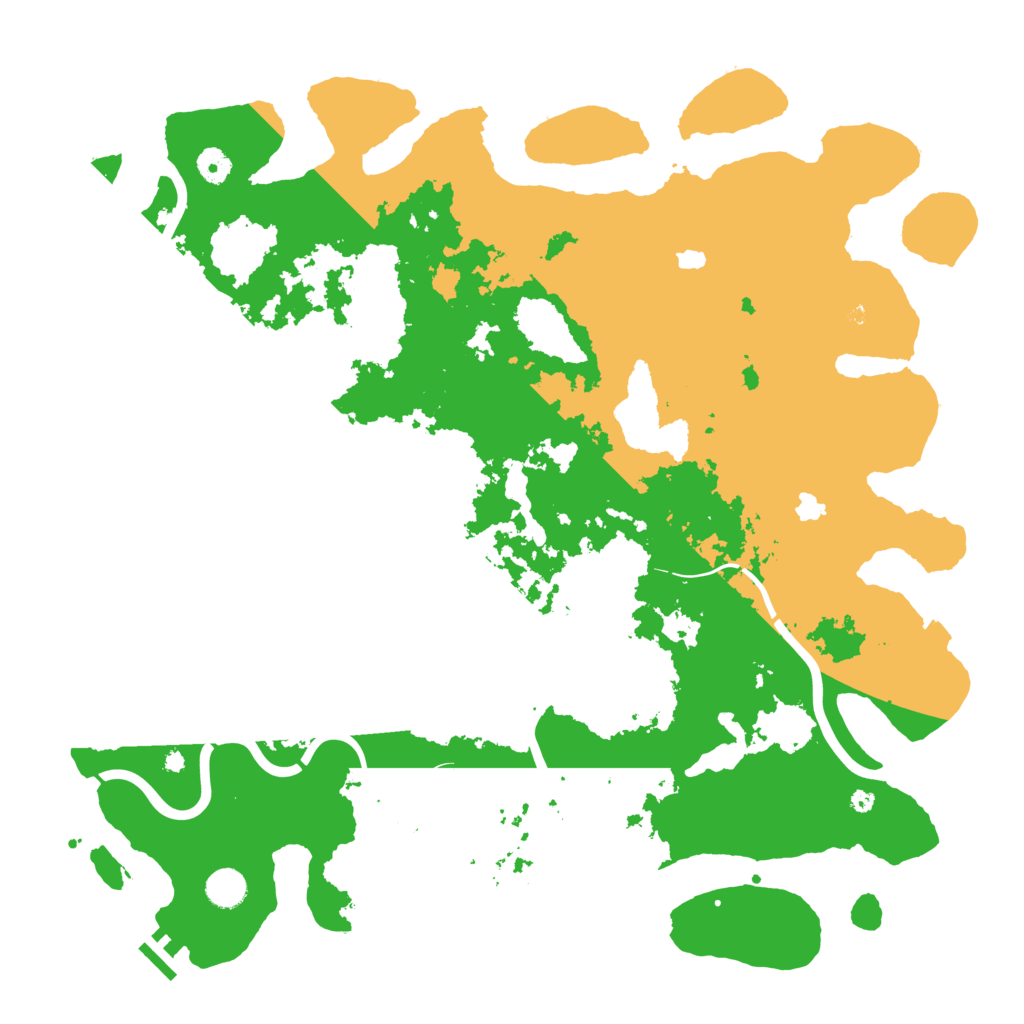 Biome Rust Map: Procedural Map, Size: 4500, Seed: 562103