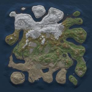 Thumbnail Rust Map: Procedural Map, Size: 3850, Seed: 669209636, 20 Monuments