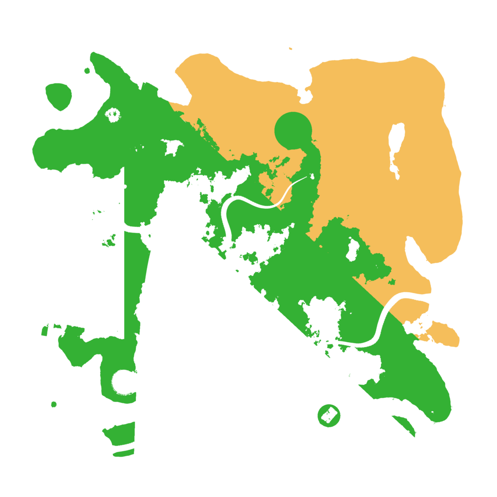 Biome Rust Map: Procedural Map, Size: 3500, Seed: 2062777582