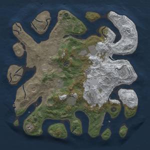 Thumbnail Rust Map: Procedural Map, Size: 4000, Seed: 556854041, 20 Monuments