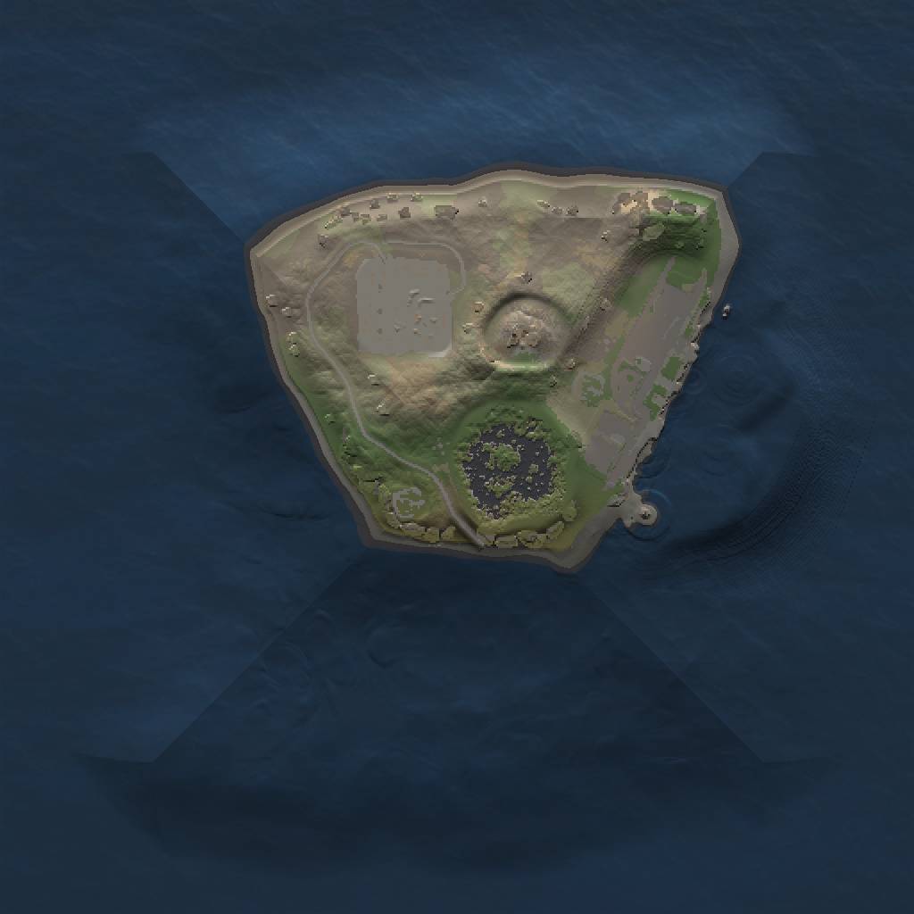 Rust Map: Procedural Map, Size: 1000, Seed: 1895396577, 4 Monuments