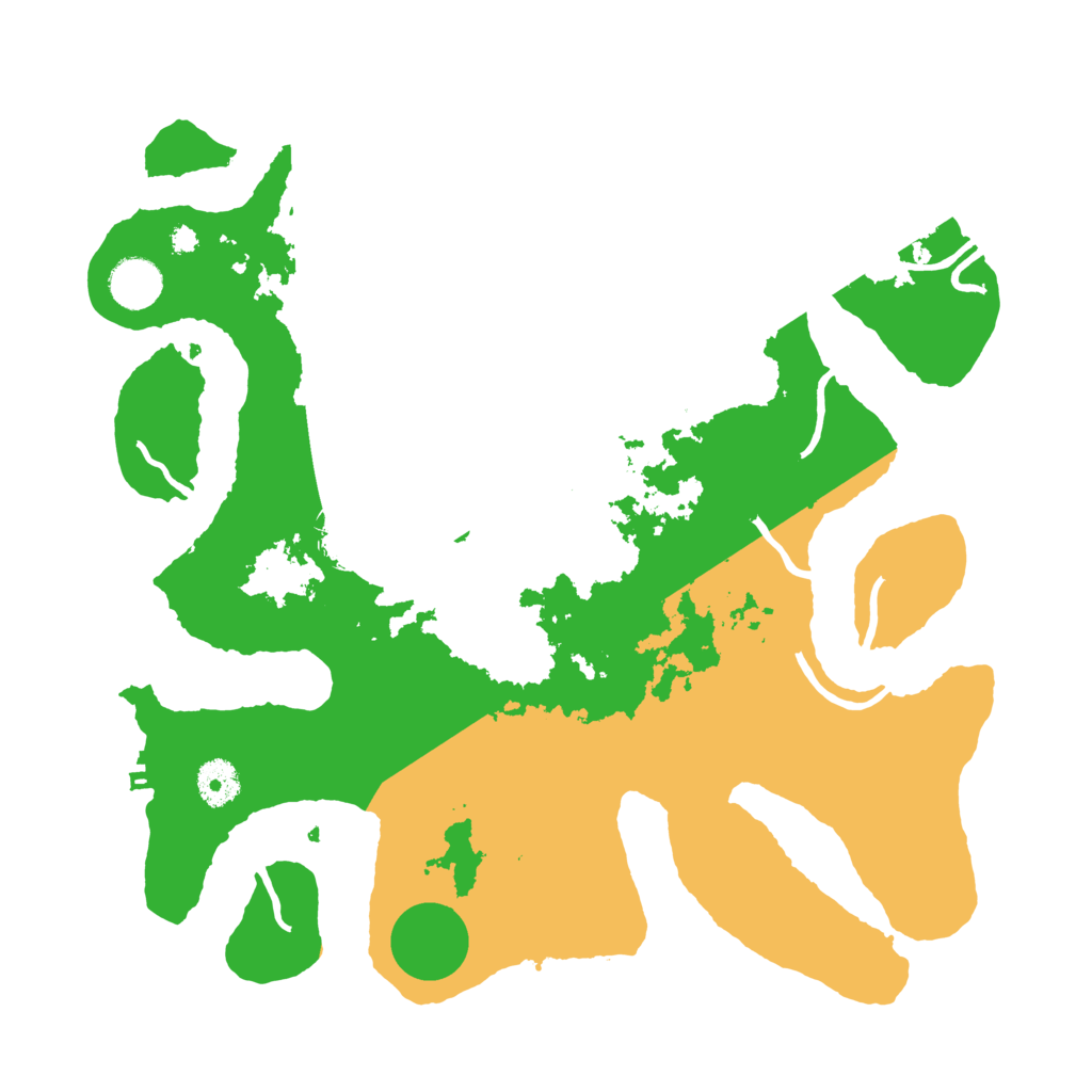 Biome Rust Map: Procedural Map, Size: 3700, Seed: 280407707