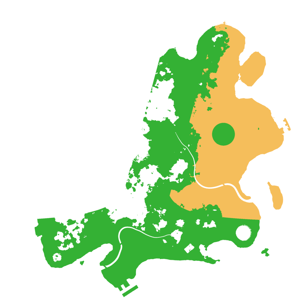 Biome Rust Map: Procedural Map, Size: 3500, Seed: 3766015