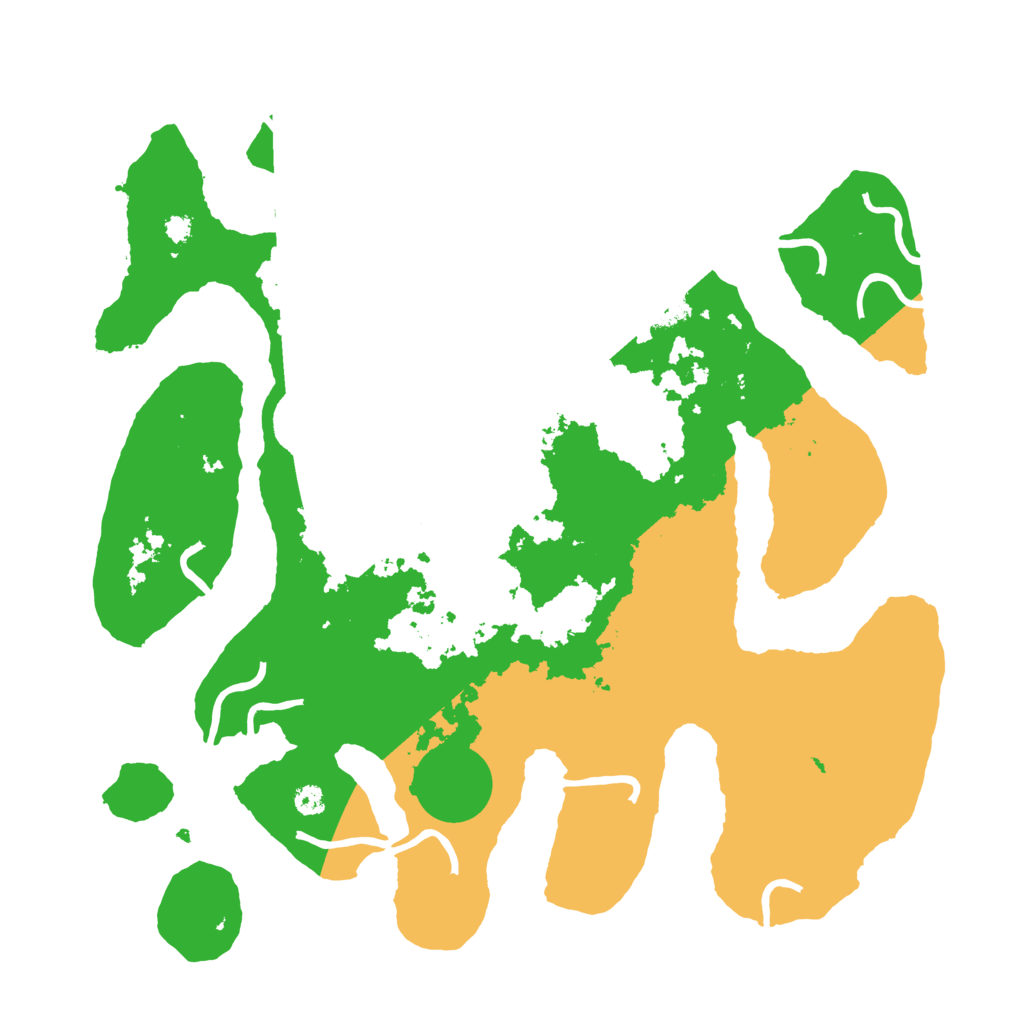 Biome Rust Map: Procedural Map, Size: 3500, Seed: 5005443