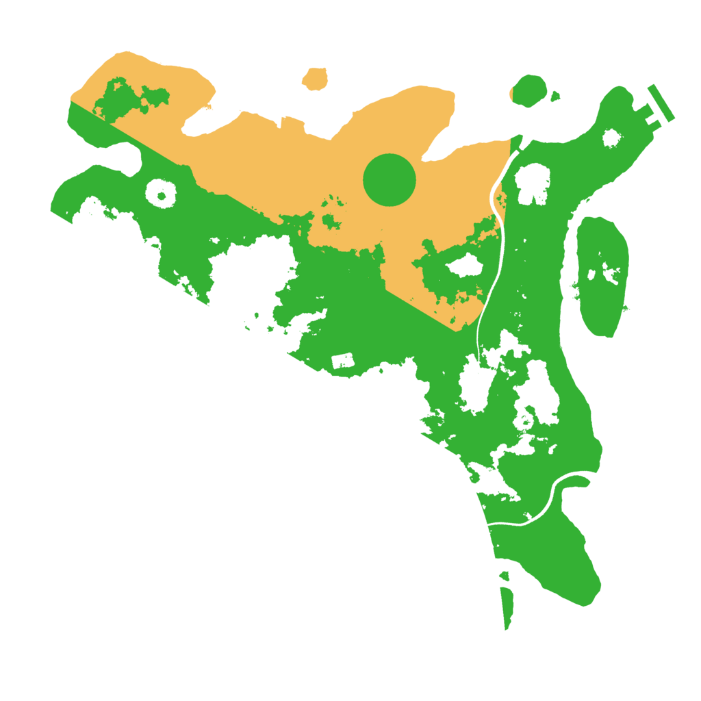 Biome Rust Map: Procedural Map, Size: 3500, Seed: 32602