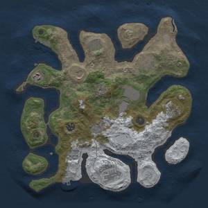 Thumbnail Rust Map: Procedural Map, Size: 3500, Seed: 222967, 19 Monuments