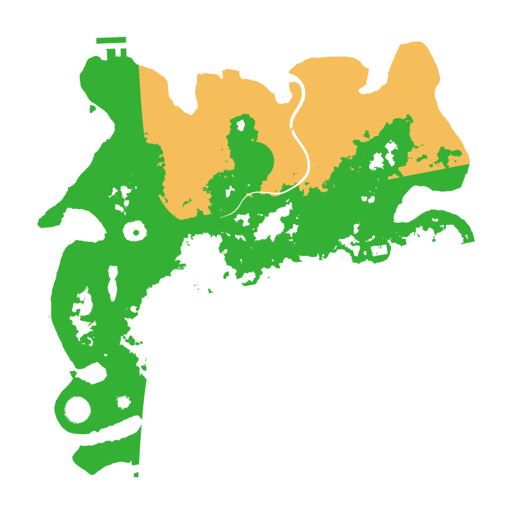 Biome Rust Map: Procedural Map, Size: 3500, Seed: 222967