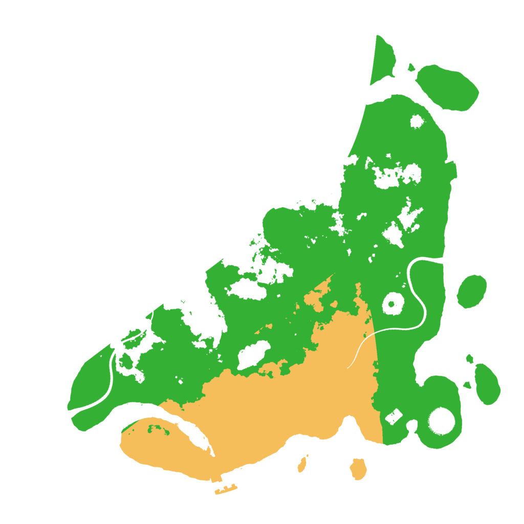Biome Rust Map: Procedural Map, Size: 3500, Seed: 806676839