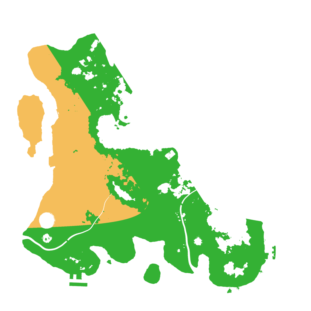 Biome Rust Map: Procedural Map, Size: 3500, Seed: 659281940