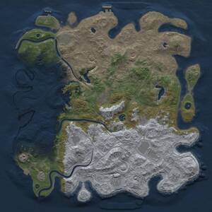 Thumbnail Rust Map: Procedural Map, Size: 4800, Seed: 50000, 17 Monuments
