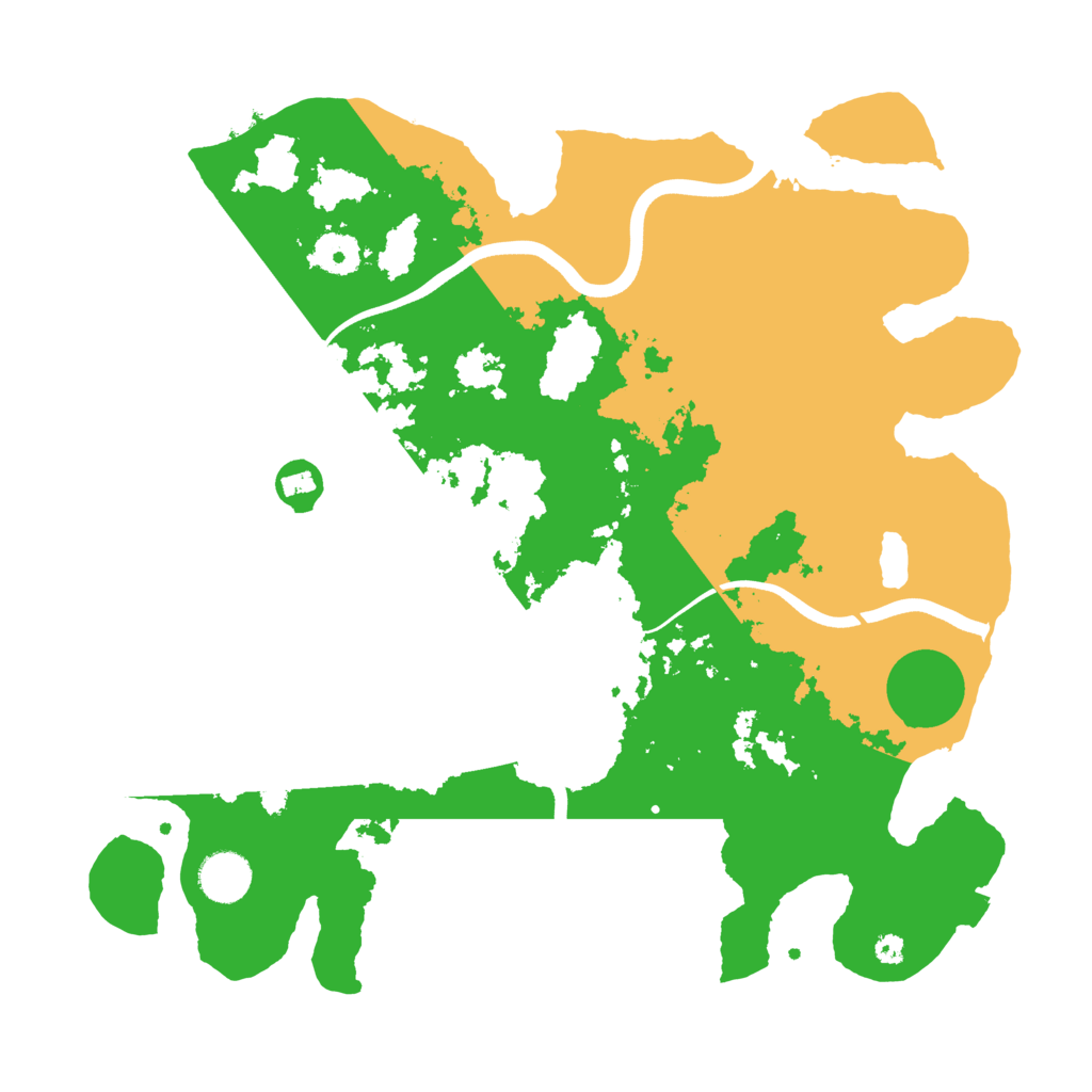 Biome Rust Map: Procedural Map, Size: 3700, Seed: 1636228118