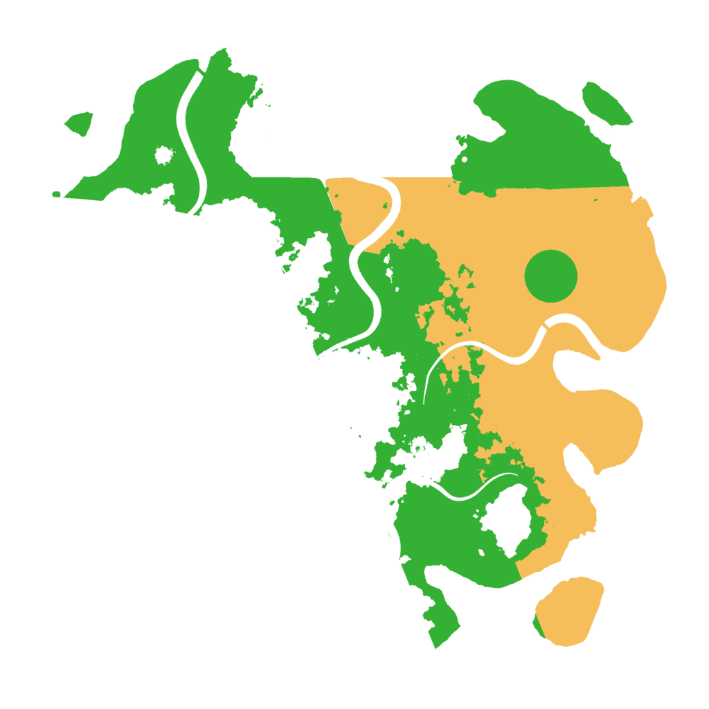 Biome Rust Map: Procedural Map, Size: 3550, Seed: 434723359