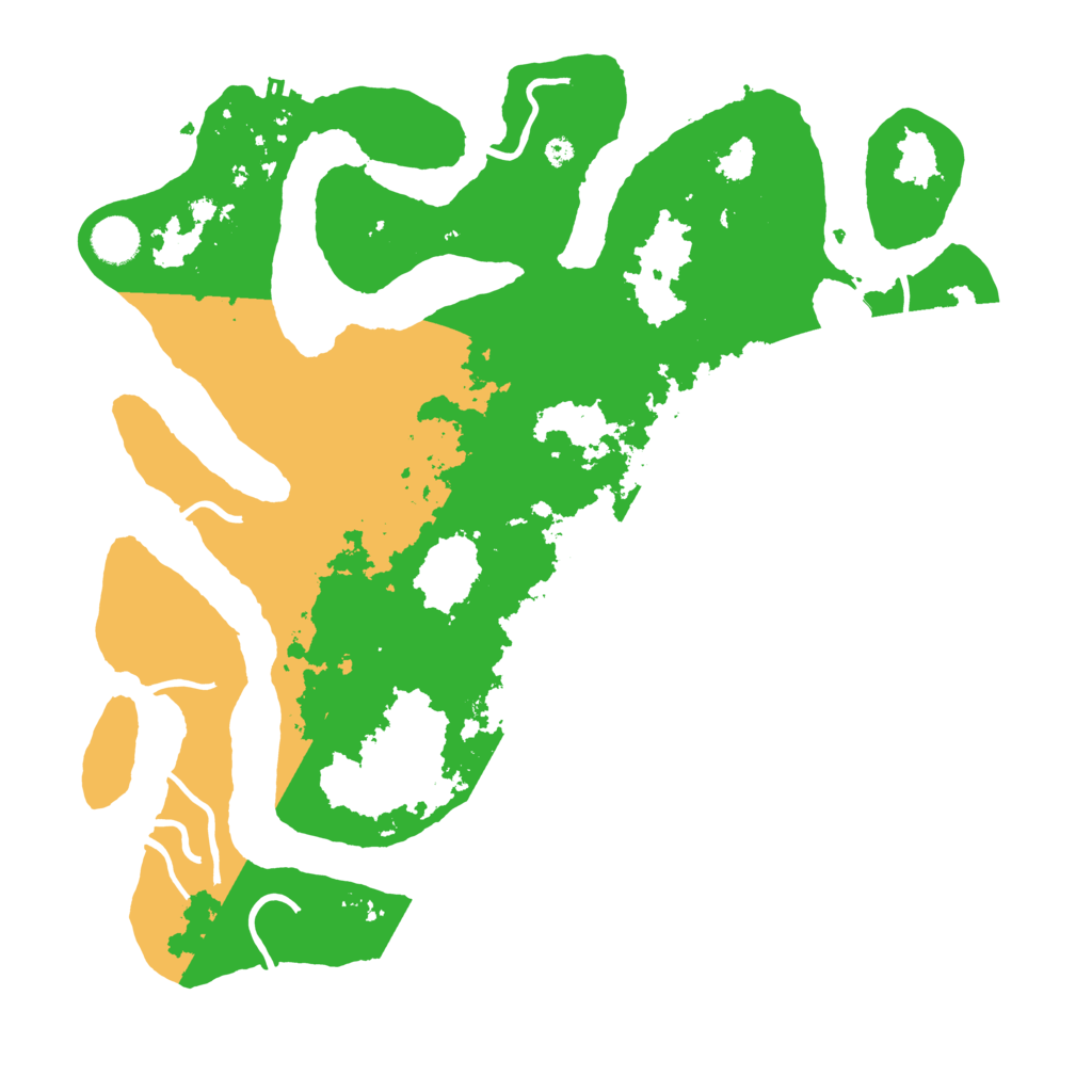 Biome Rust Map: Procedural Map, Size: 4000, Seed: 76345