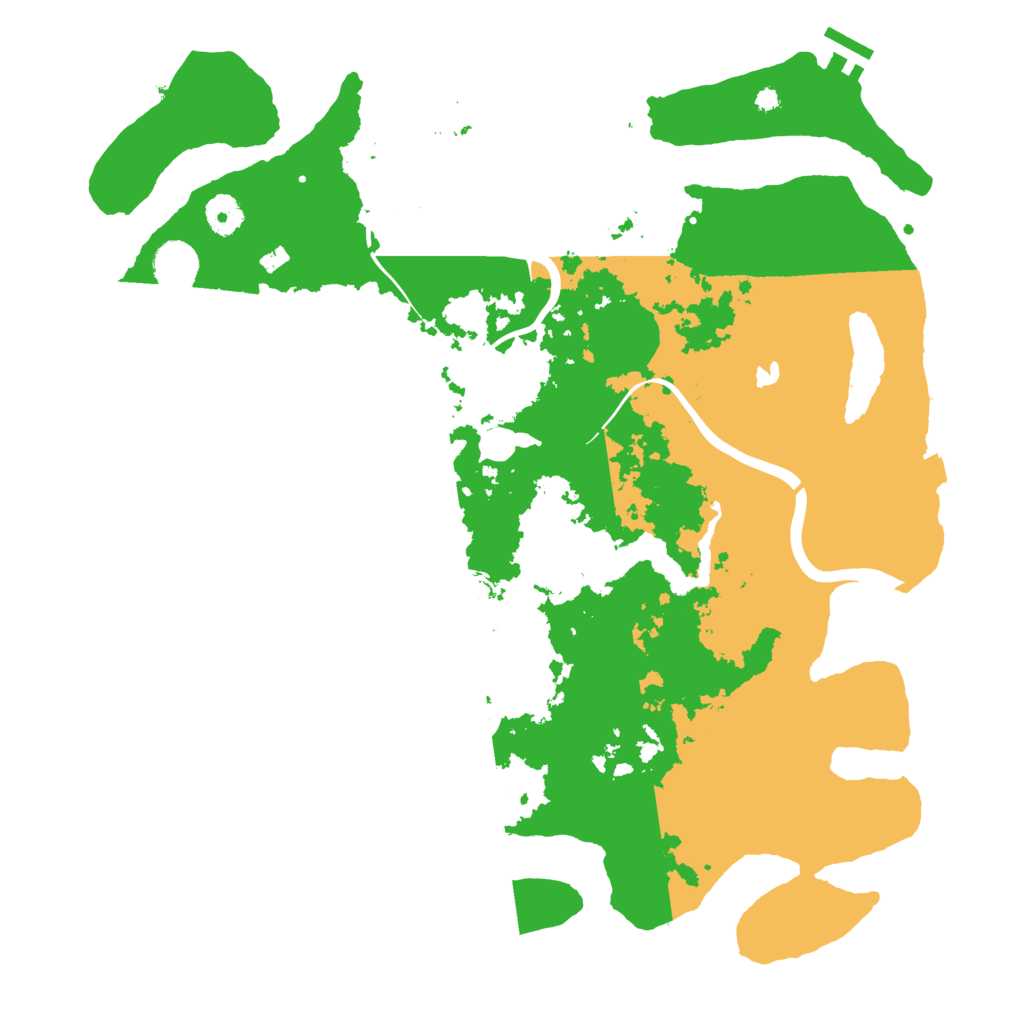 Biome Rust Map: Procedural Map, Size: 4000, Seed: 1234563