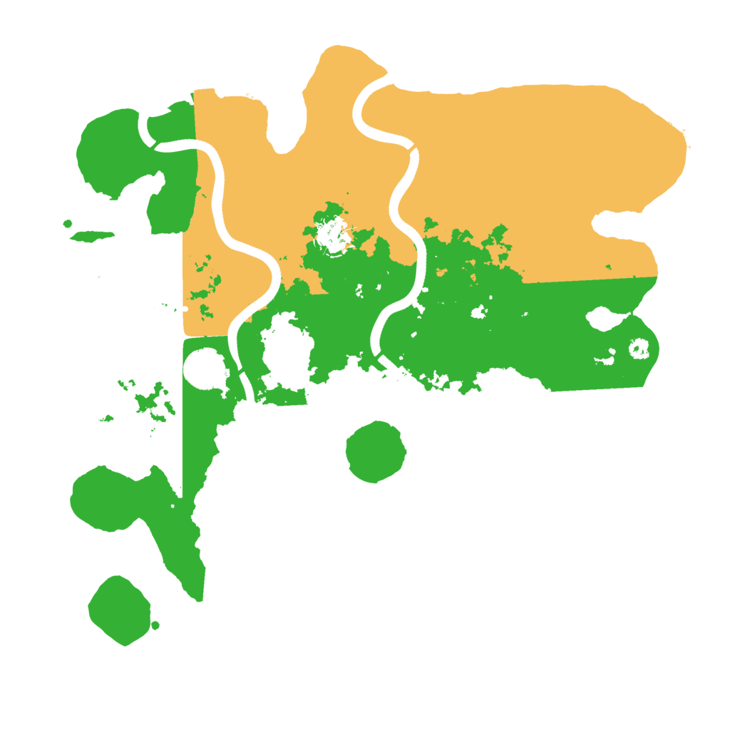 Biome Rust Map: Procedural Map, Size: 3500, Seed: 389089