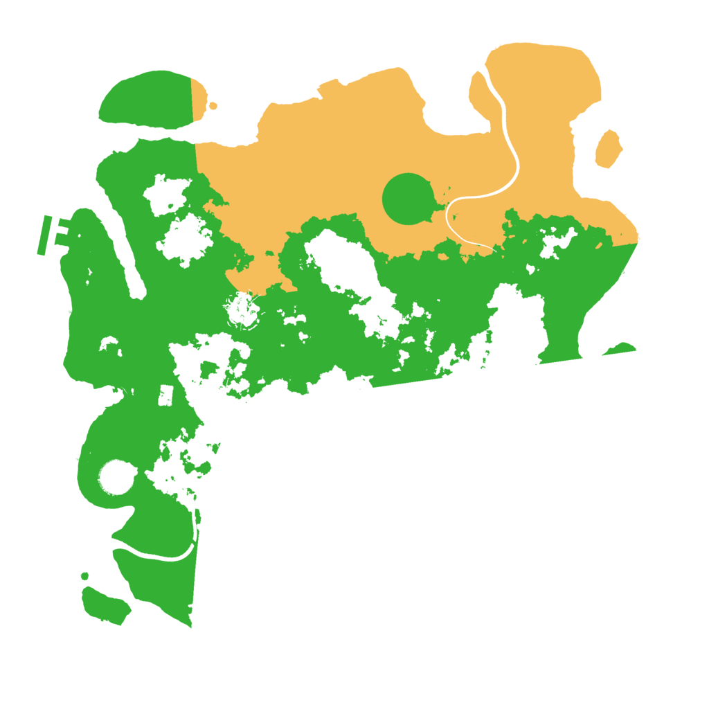 Biome Rust Map: Procedural Map, Size: 3600, Seed: 54