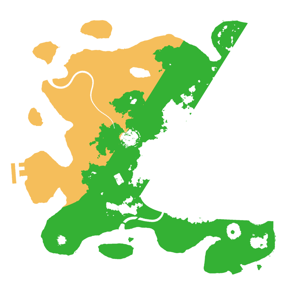 Biome Rust Map: Procedural Map, Size: 3000, Seed: 7512122