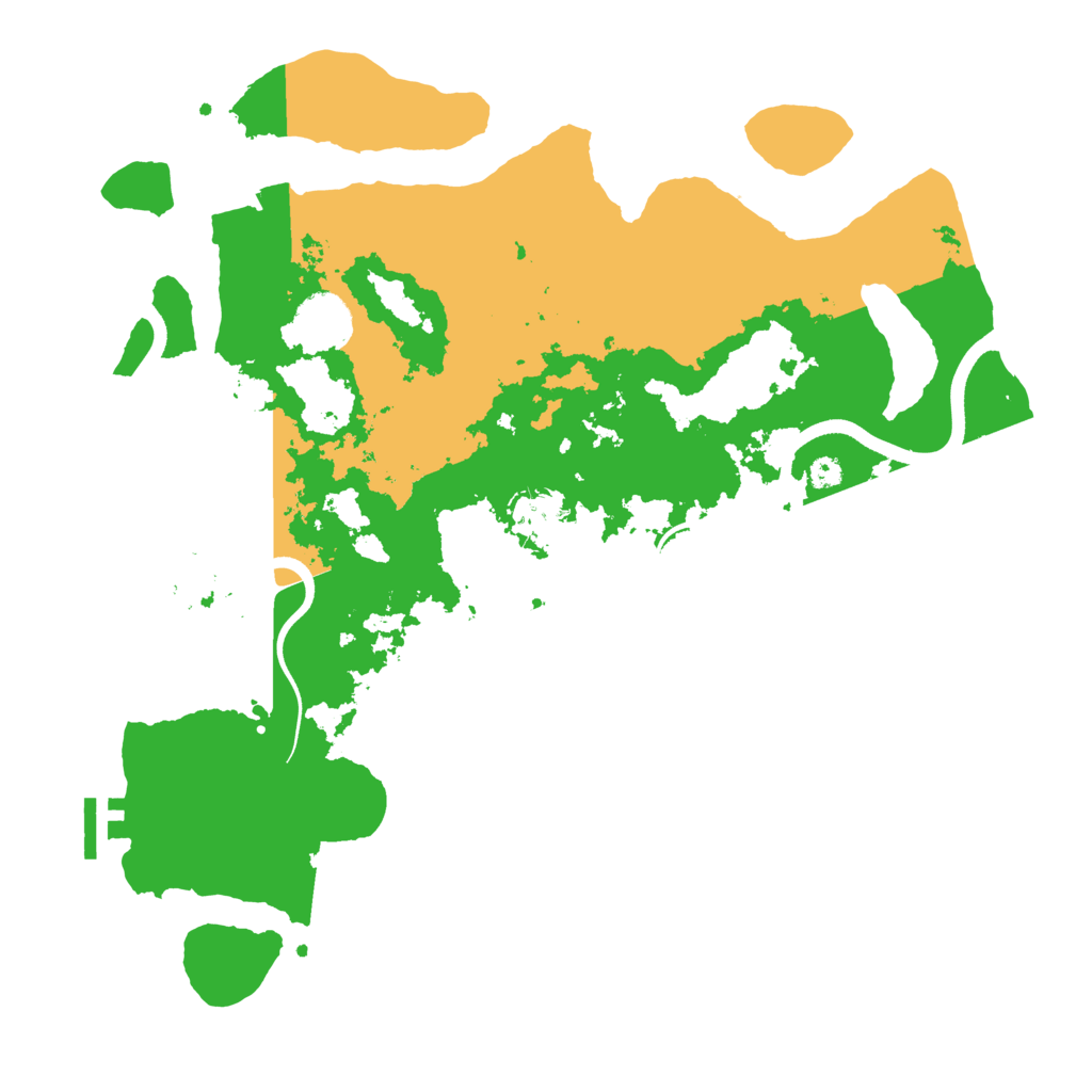 Biome Rust Map: Procedural Map, Size: 3600, Seed: 967801875