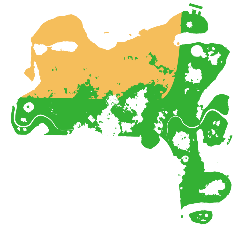 Biome Rust Map: Procedural Map, Size: 3700, Seed: 153208734