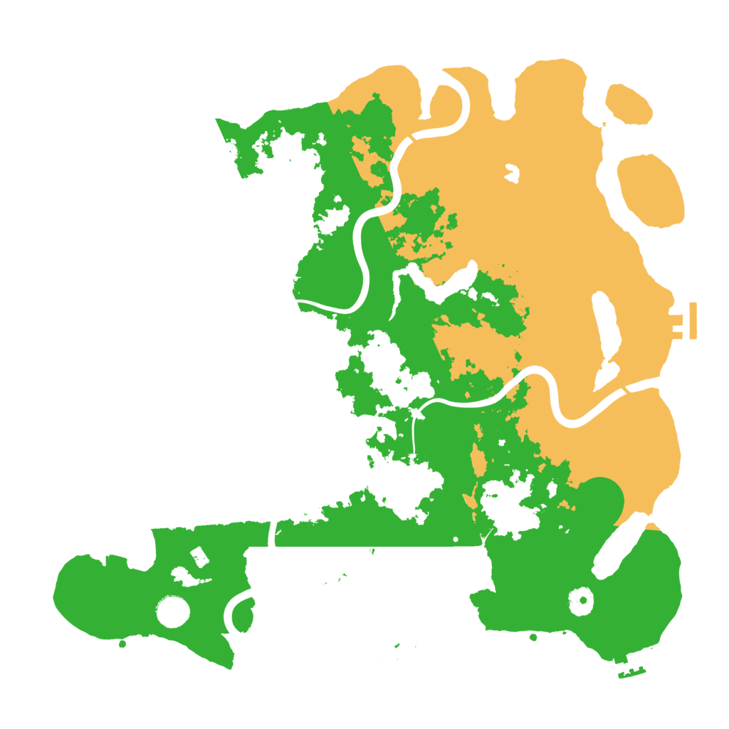 Biome Rust Map: Procedural Map, Size: 4000, Seed: 492668