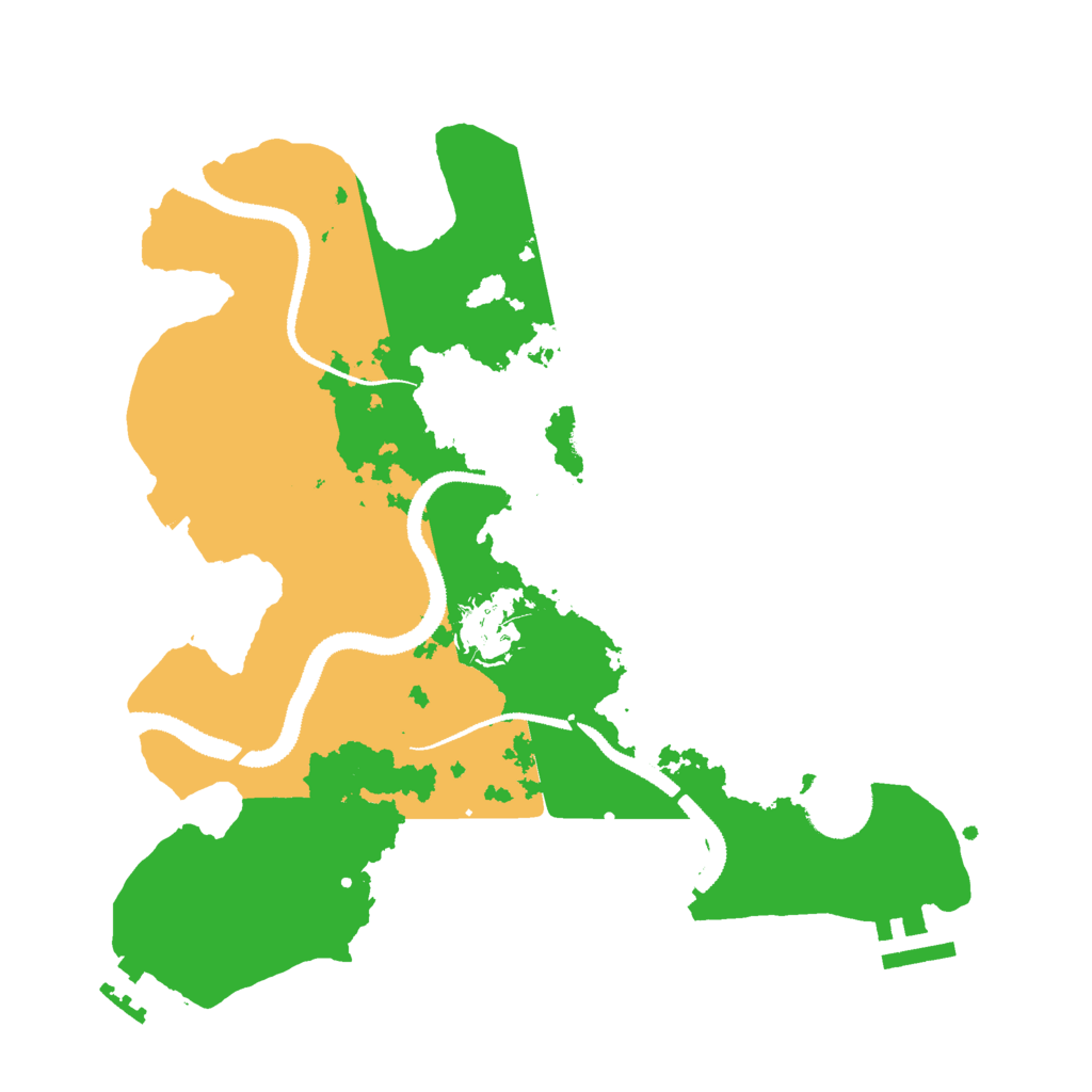 Biome Rust Map: Procedural Map, Size: 3000, Seed: 533473785