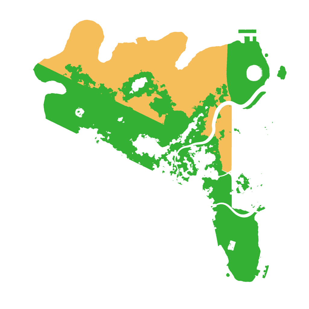 Biome Rust Map: Procedural Map, Size: 3500, Seed: 10753052