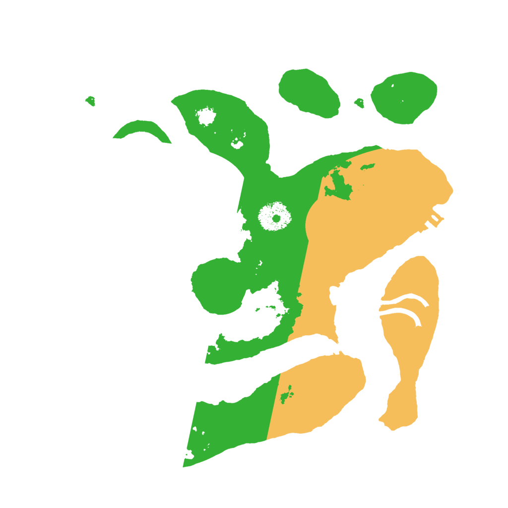 Biome Rust Map: Procedural Map, Size: 2550, Seed: 8987560