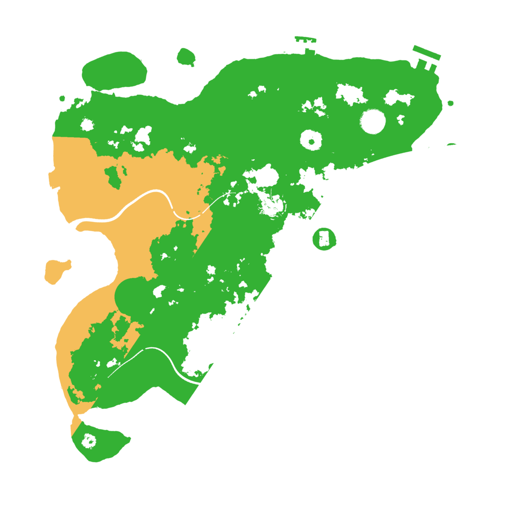 Biome Rust Map: Procedural Map, Size: 3600, Seed: 1990587554