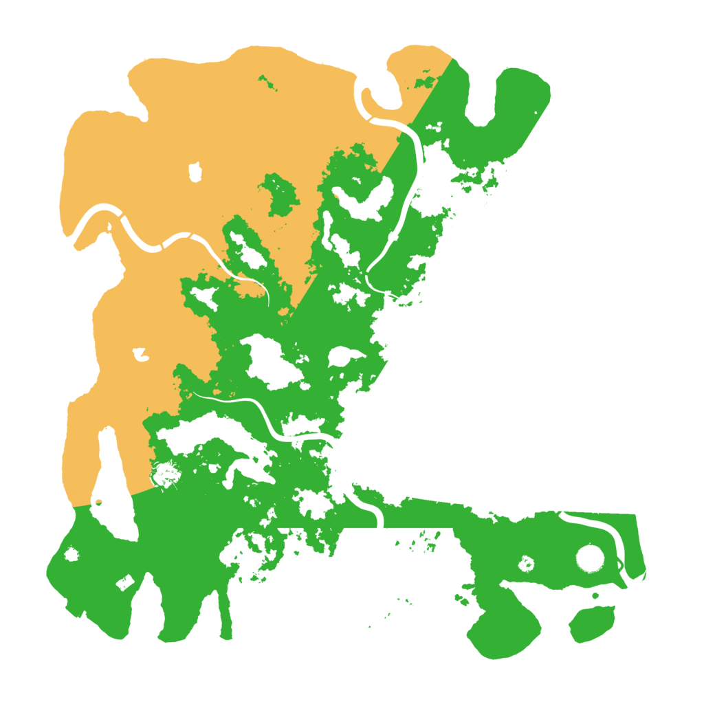 Biome Rust Map: Procedural Map, Size: 4500, Seed: 5585777