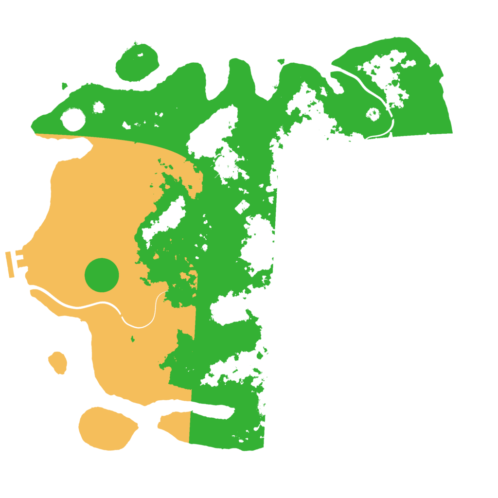 Biome Rust Map: Procedural Map, Size: 3850, Seed: 64356