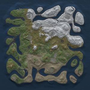 Thumbnail Rust Map: Procedural Map, Size: 4500, Seed: 1567932830, 20 Monuments