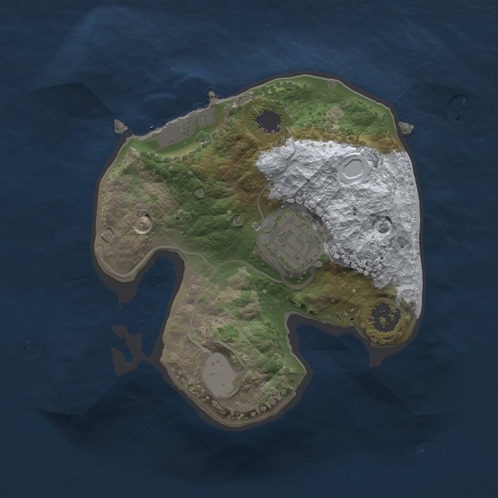 Rust Map: Procedural Map, Size: 1750, Seed: 1111, 7 Monuments