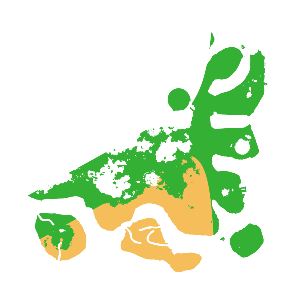 Biome Rust Map: Procedural Map, Size: 3500, Seed: 84555974