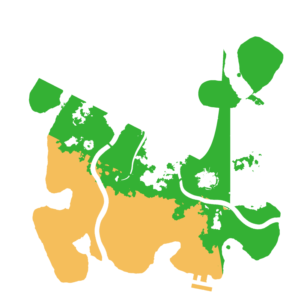 Biome Rust Map: Procedural Map, Size: 3000, Seed: 12332169