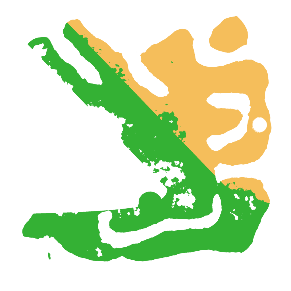 Biome Rust Map: Barren, Size: 3500, Seed: 1628523264