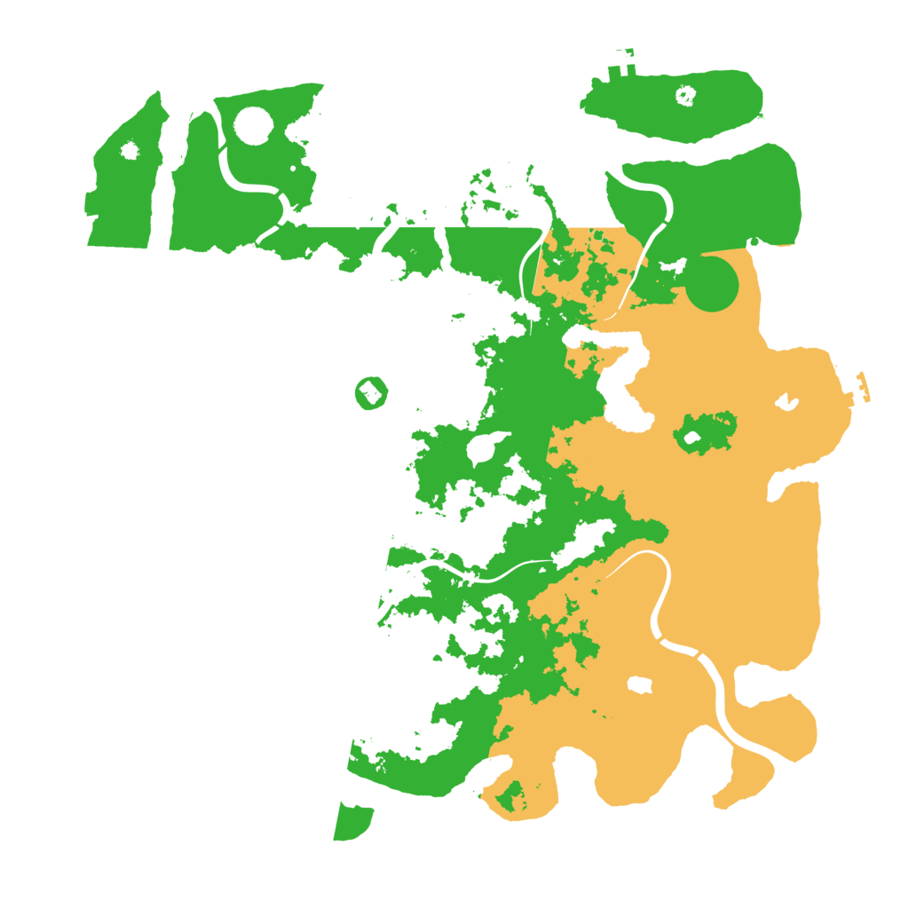 Biome Rust Map: Procedural Map, Size: 4500, Seed: 8825