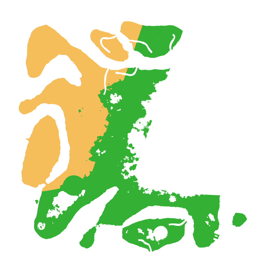 Biome Rust Map: Procedural Map, Size: 3500, Seed: 1252040981