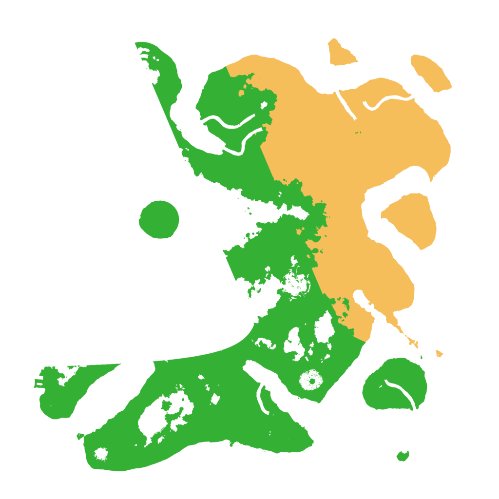 Biome Rust Map: Procedural Map, Size: 3500, Seed: 1791584665