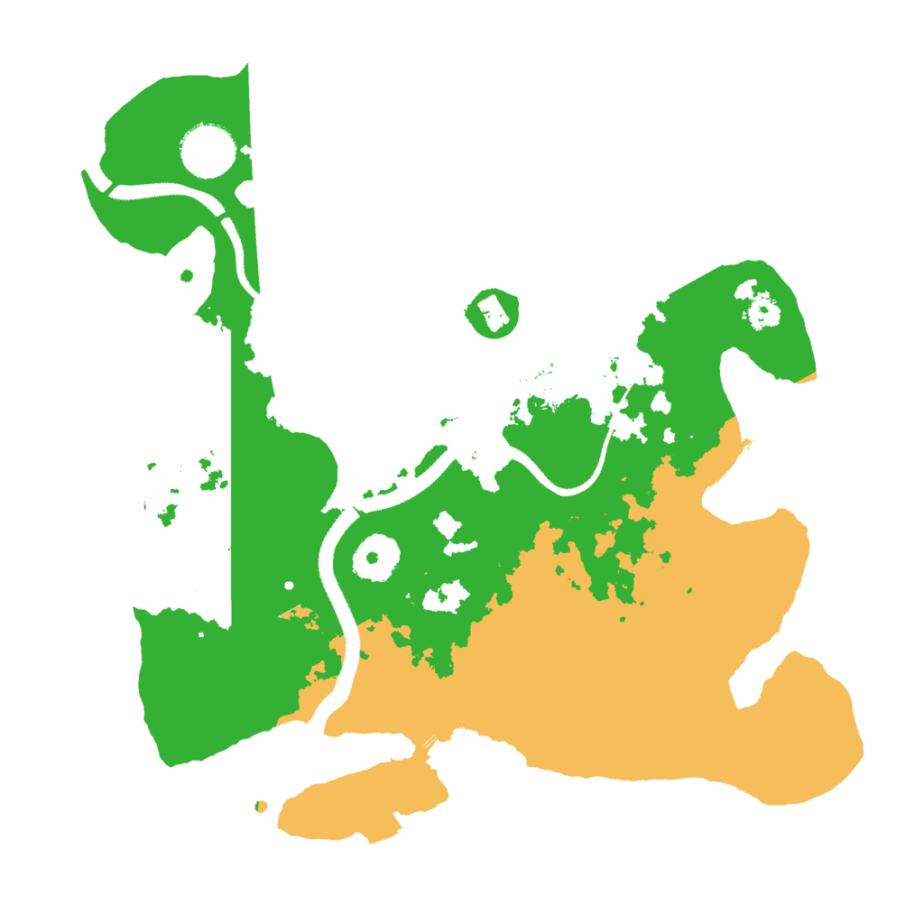 Biome Rust Map: Procedural Map, Size: 3000, Seed: 258427