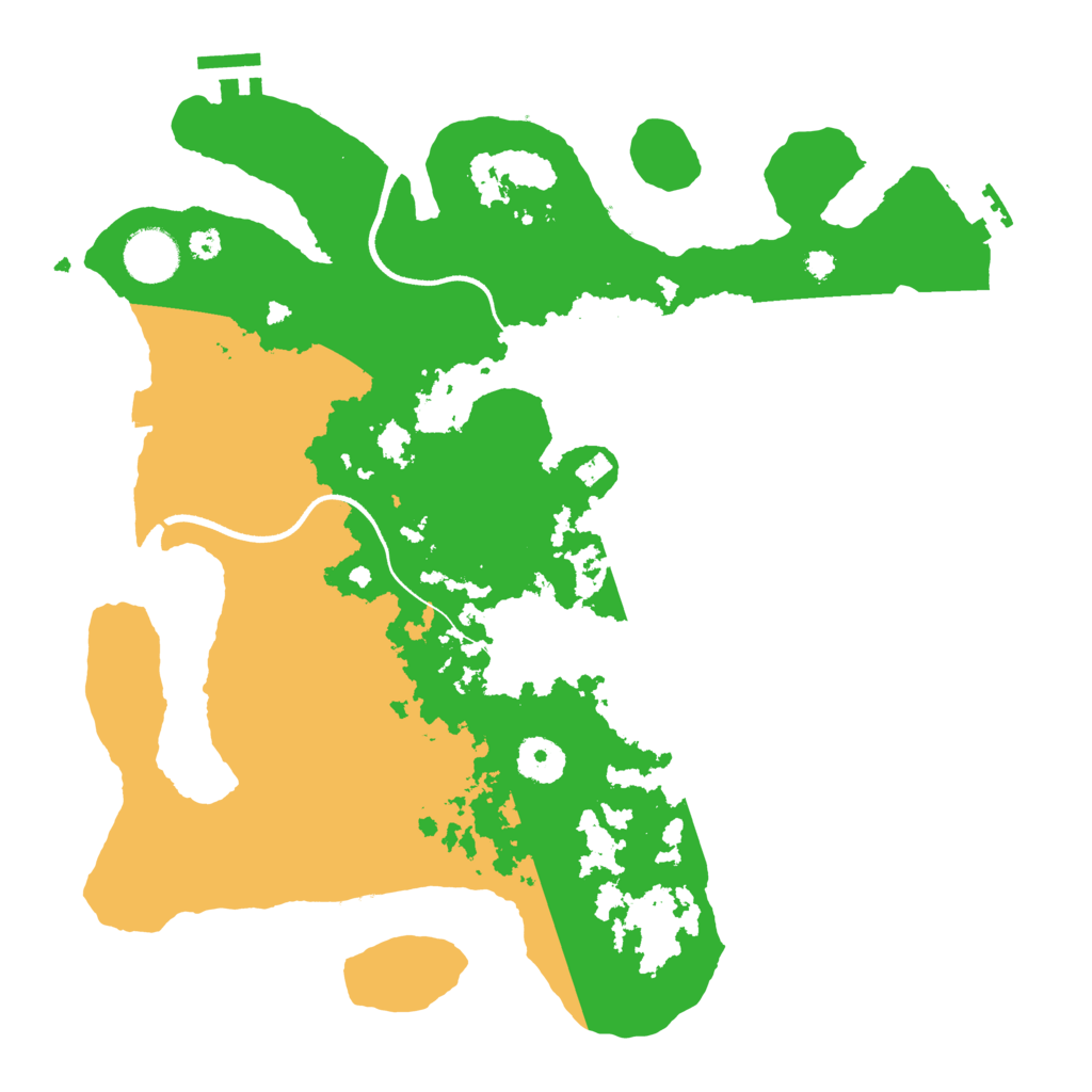 Biome Rust Map: Procedural Map, Size: 3500, Seed: 3403354