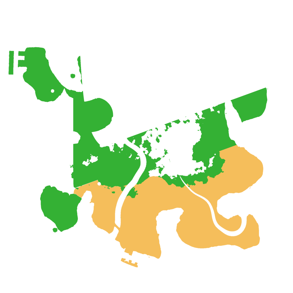 Biome Rust Map: Procedural Map, Size: 2500, Seed: 115440073