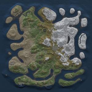 Thumbnail Rust Map: Procedural Map, Size: 4000, Seed: 998211, 17 Monuments
