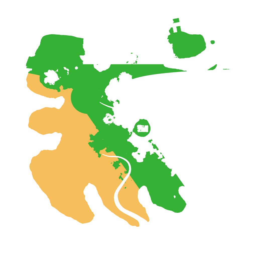 Biome Rust Map: Procedural Map, Size: 2500, Seed: 4559116