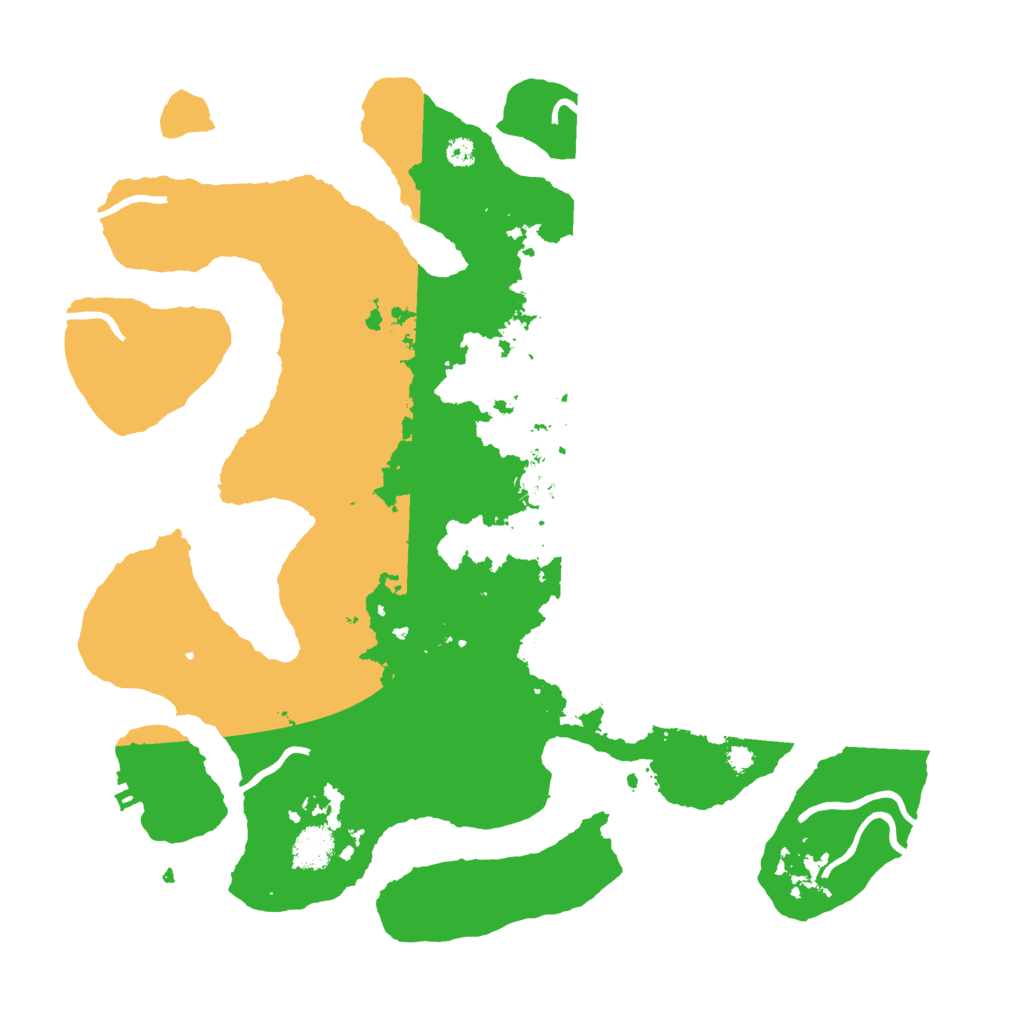 Biome Rust Map: Procedural Map, Size: 3600, Seed: 895690486