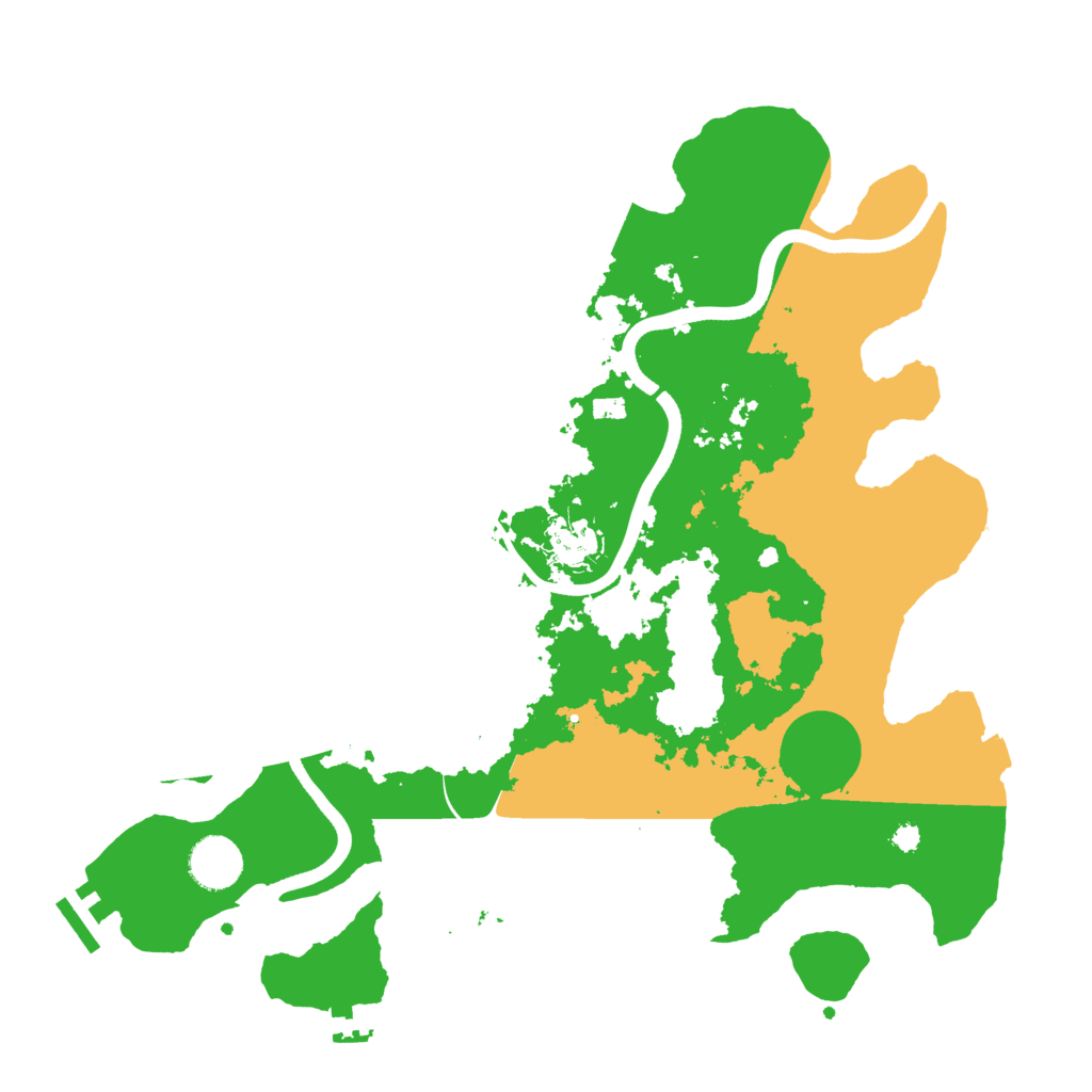 Biome Rust Map: Procedural Map, Size: 3600, Seed: 1611539696