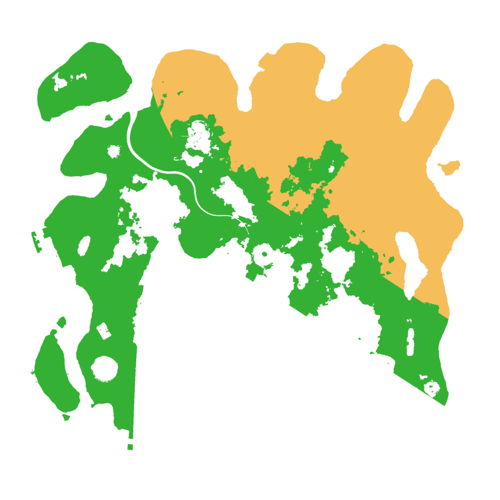 Biome Rust Map: Procedural Map, Size: 3500, Seed: 2412344