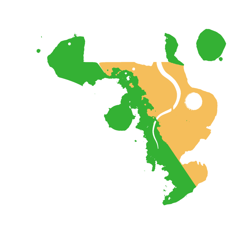 Biome Rust Map: Procedural Map, Size: 2550, Seed: 9875122
