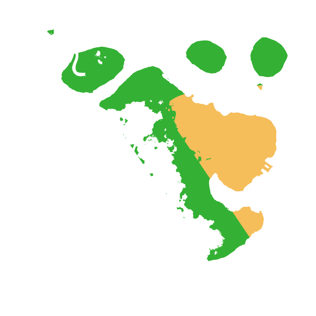 Biome Rust Map: Procedural Map, Size: 2550, Seed: 9875122