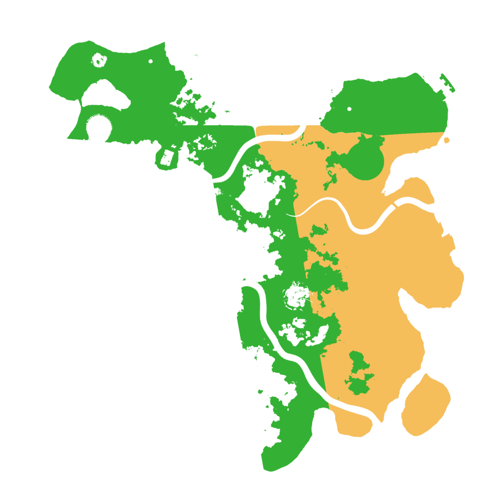 Biome Rust Map: Procedural Map, Size: 3500, Seed: 2743758