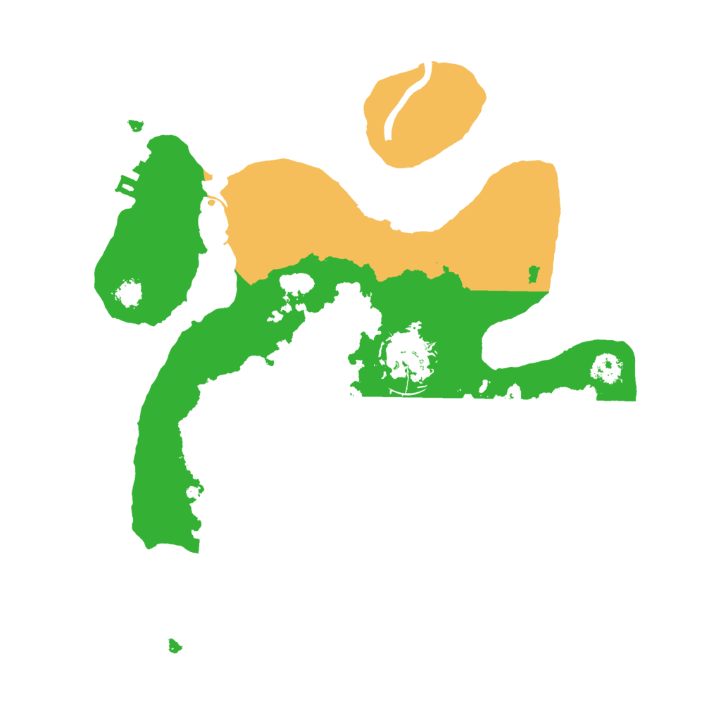 Biome Rust Map: Procedural Map, Size: 2500, Seed: 525